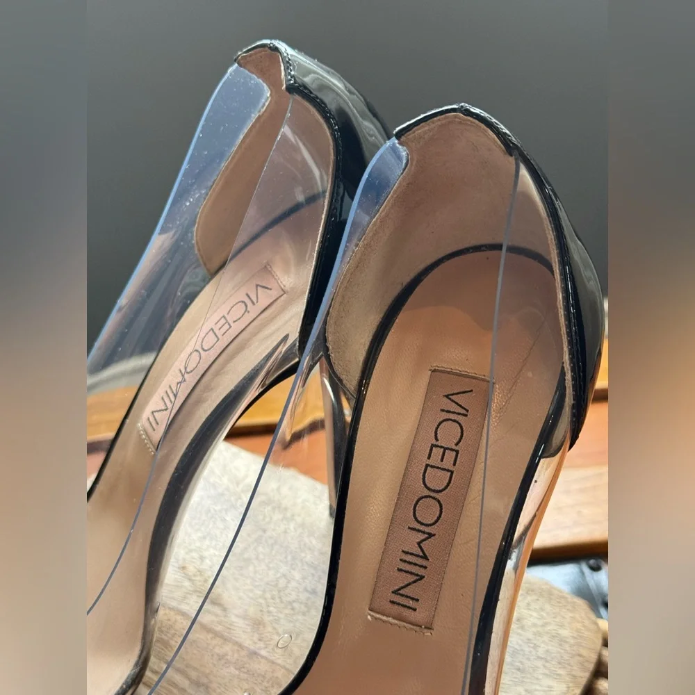 Vicedomini Black Stiletto Heels